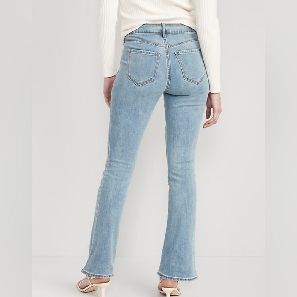 Old Navy Kicker Bootcut Jeans Light Blue Size 20 Retro Boho Western EUC